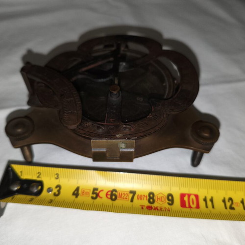 Brass Sundial with Compass new vintage nautical decoration