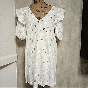 100% βαμβάκι. Τουνικ, μπλουζοφορεμα, μίνι φόρεμα ASOS. Καλοκαιρινό βαμβακερό λευκό φόρεμα
