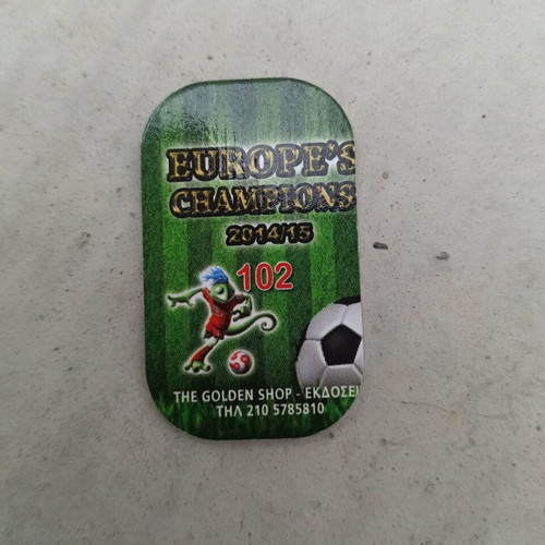 Metal Football Tags Europe's Champions 2014/15 like new