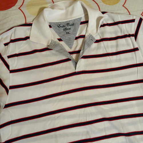 Emilio Corali men's short-sleeve shirt like new, size XL, white