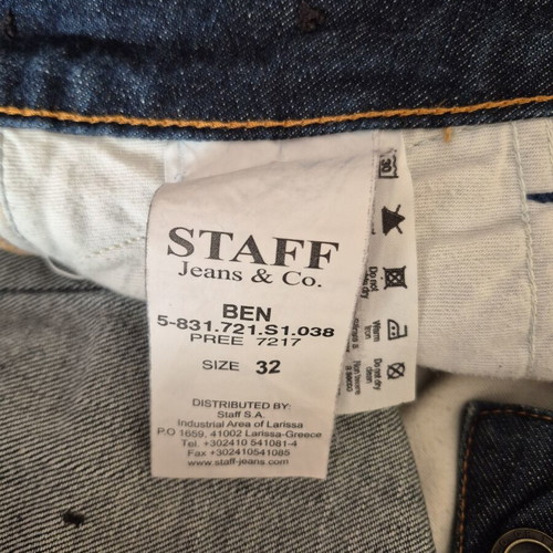 Staff Jeans & Co. BEN tapered jeans used, size M, dark blue denim