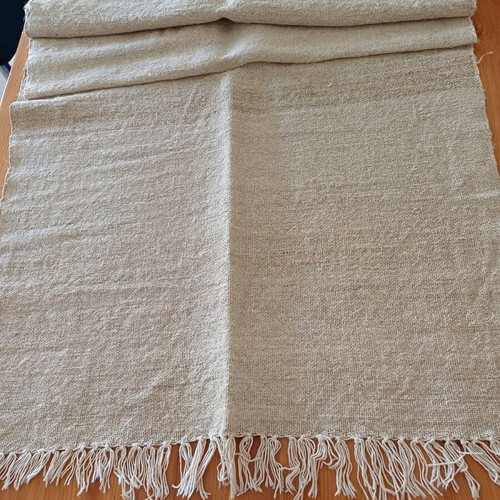 Woven kilim rug new with earthy sand colors 0.65x2.00 m