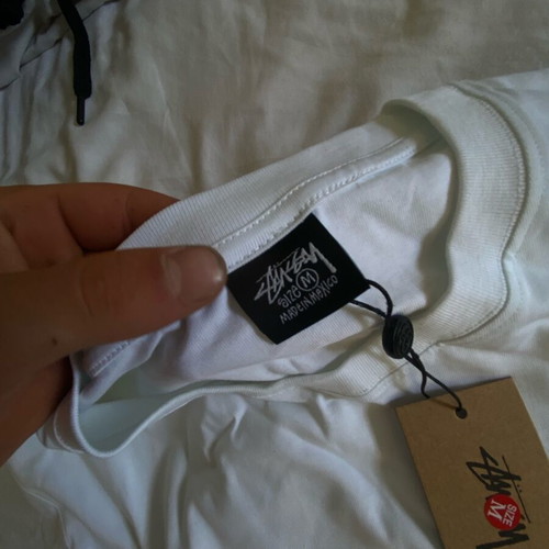Stussy T-shirt white new, size M