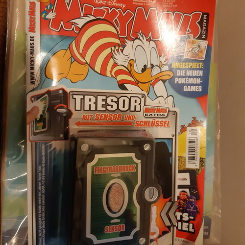 Micky Maus issue 48/49 new with treasure safe toy gift
