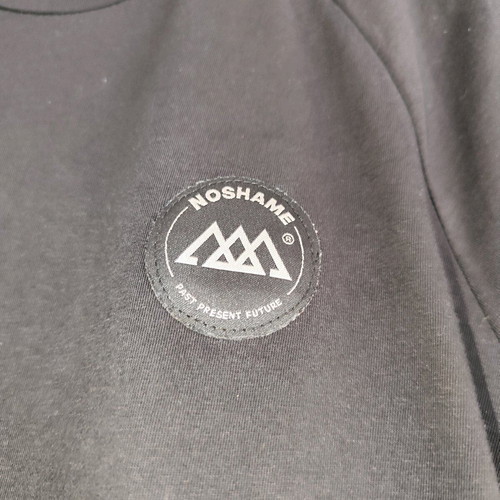Noshame men's t-shirt like new, size S, black with yellow details