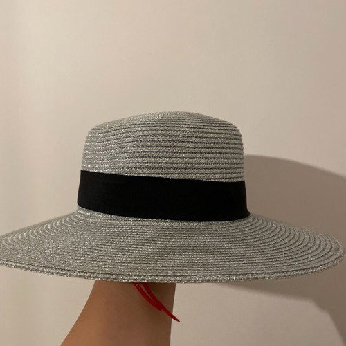Hats new, set of 2, gray and beige, size 57