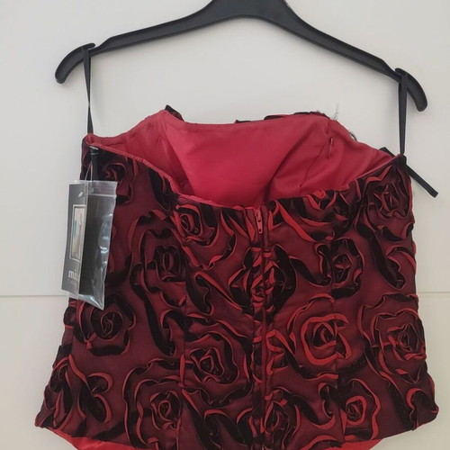 Mina Collection bustier lace burgundy size 46 new with tag