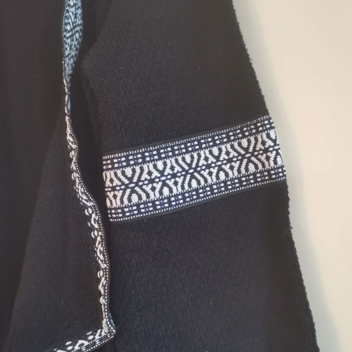 Long knitted cardigan by BSB in black color and size Small