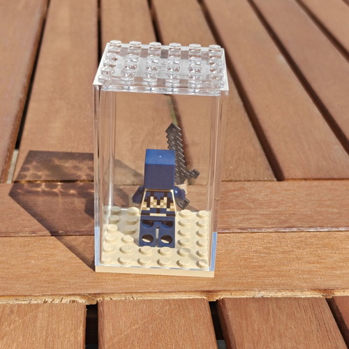 Minecraft LEGO minifigure in display box