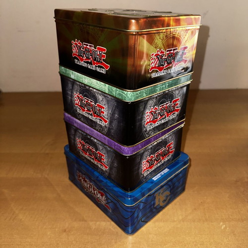 Yu-Gi-Oh and Pokémon tins used, single or pack of 2, 4, 8
