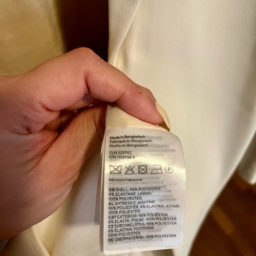 ZARA blazer dress off-white/beige size L new