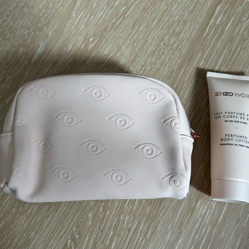 Kenzo World perfumed body lotion 75ml with pink pouch new