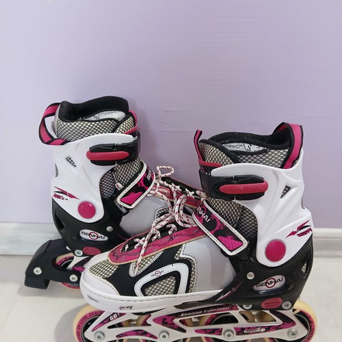 Senhai adjustable inline skates used, size M (37–40)