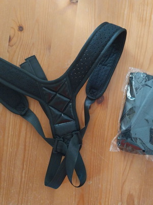 Back support new, 2 pieces, adjustable posture correction belt