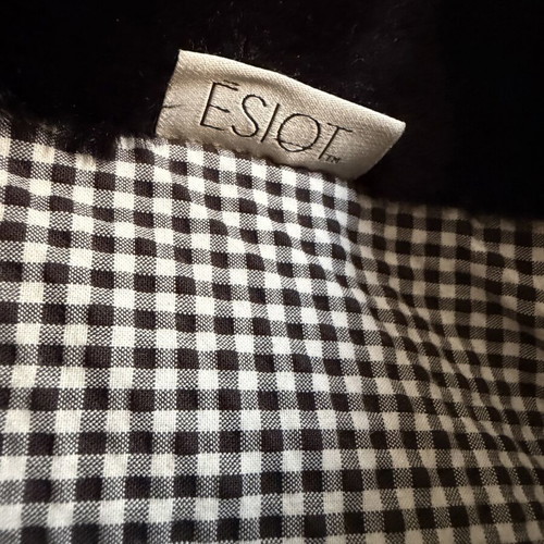 Esiot black fur shoulder bag like new
