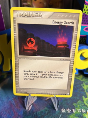 Energy Search Ruby&Sapphire Pokemon Card mint condition vintage