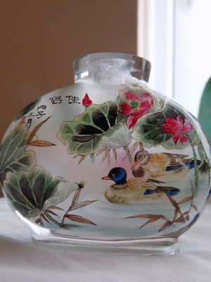Chinese handmade snuff bottle antique used