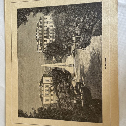 Chalcography prints used, set of 9 Athens and Greek islands 1857-1882
