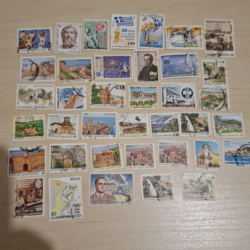 Greek stamps sealed, like new, set of 38