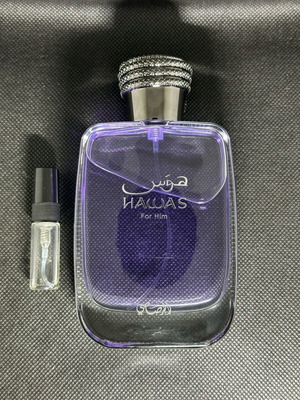 Rasasi Hawas for Him Eau de Parfum 3 ml authentic decant
