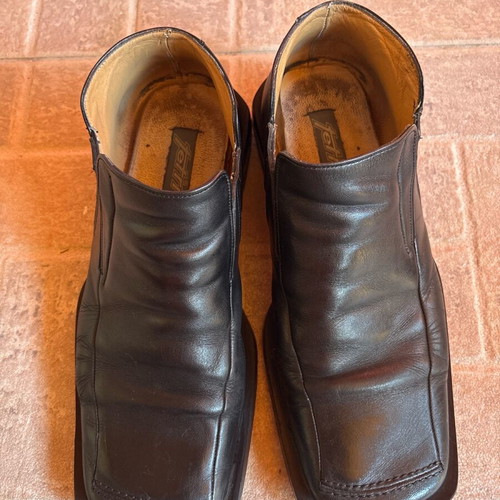 Fetri leather men's shoes used, black, size 43