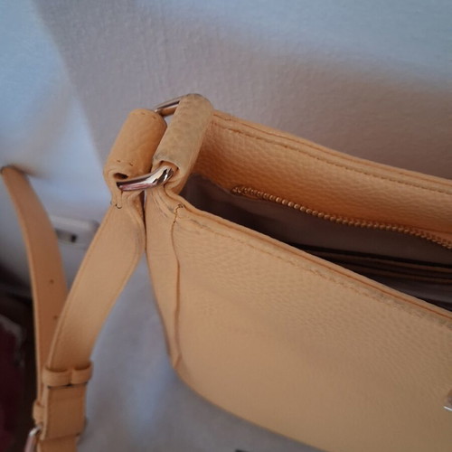 Kem shoulder bag new, crossbody, yellow, with inner and outer pocket