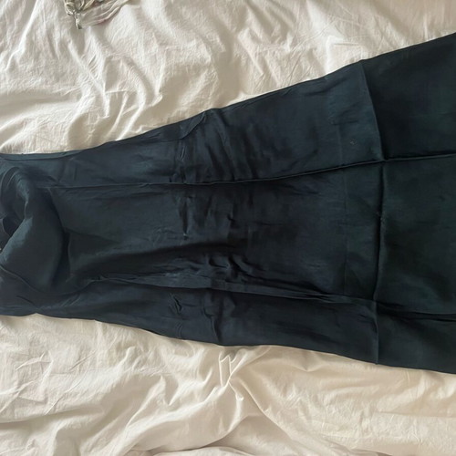Zara deep green draped dress like new, size M