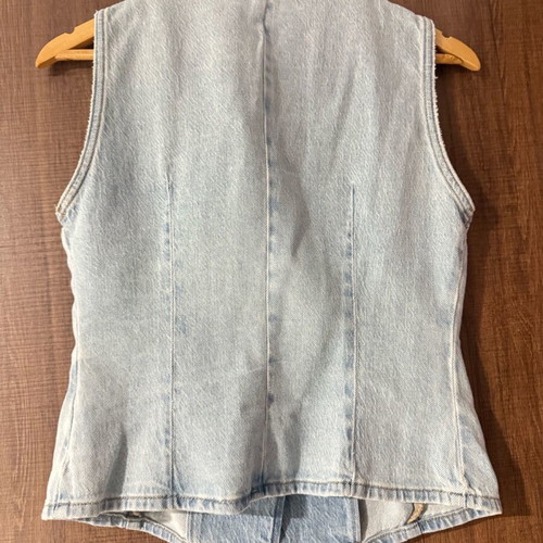 Denim vest Zara S like new