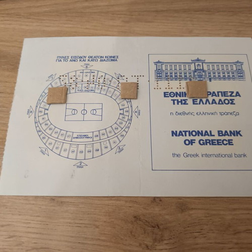 EuroBasket 1987 semifinal ticket Greece - Yugoslavia new