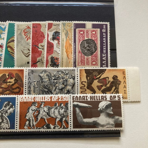 Greek stamp sets new, 8 complete unhinged series