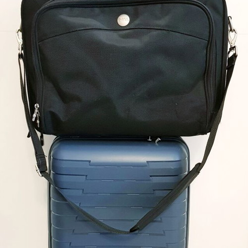 Dell shoulder laptop bag used, black