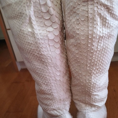 Rocco P. leather boots like new, size 37, white