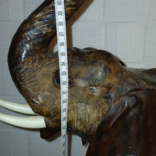 Elephant decorative large used 47x43cm with ear tear