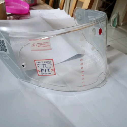 LS2 helmet visor new transparent with pin lock FF-MHR-74