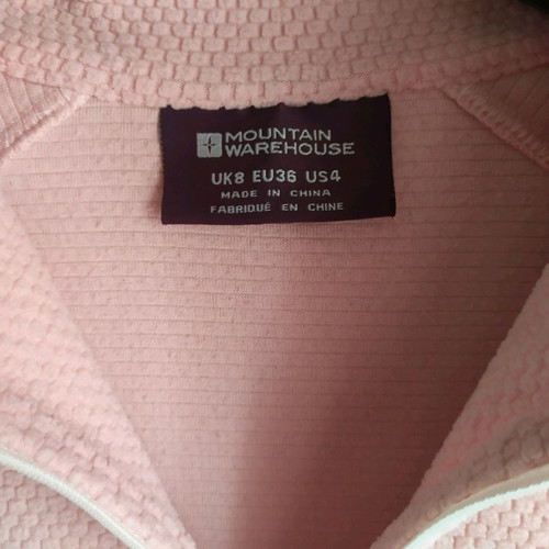 Mountain Warehouse women's sports fleece size S like new, pink