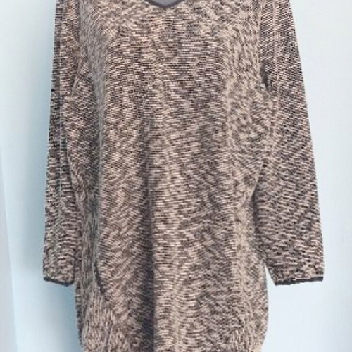 Samoon tunic with zip pockets gray, like new, size 2XL-4XL
