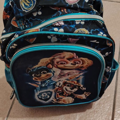 Paw Patrol Toddler Bag with Wheels and Extendable Handle used
