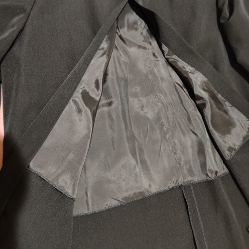 Women's black coat large with free black evening clutch, like new