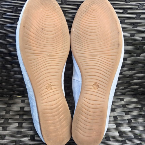 Bata ballerinas used, size 38, natural suede, blue
