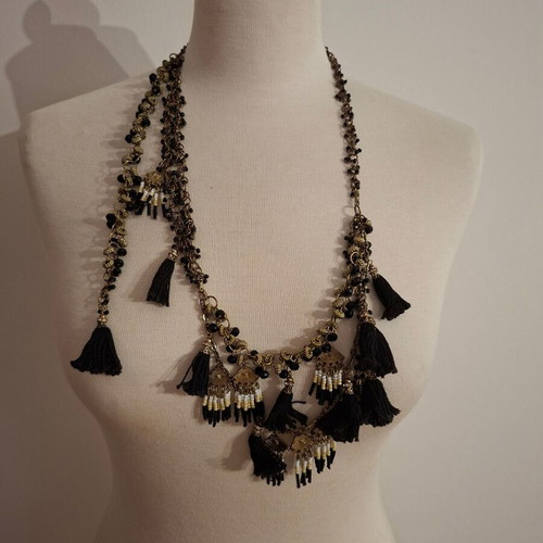BSB Necklace with Beads and Tassels One Size like new