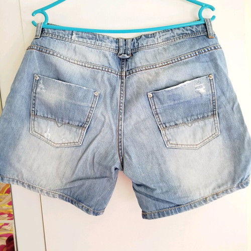 Women's denim shorts used, size M, blue