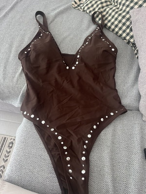 Shein one-piece swimsuit new, brown, size L for large bust