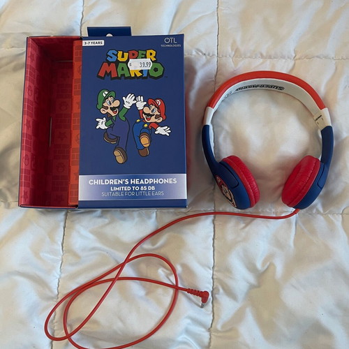 Nintendo Kids Headphones Super Mario New with 3.5mm Jack