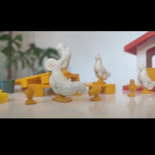 Playmobil chicken coop set used, from the 80s