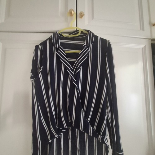 Stripped blouse Zara in excellent condition, size M, white and blue