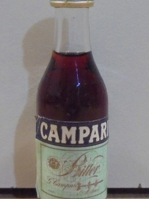 Campari Bitter παλιό μπουκάλι μινιατούρα 40ml σφραγισμένο σαν καινούργιο