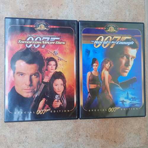 James Bond DVD movie set, Tomorrow Never Dies and The World Is Not Enough