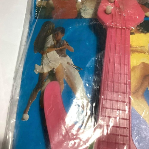 Megaplast large Greek guitar from the 1980s with Lambada theme new