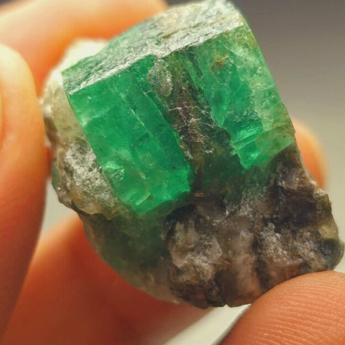 Emerald raw and rare museum-quality natural specimen