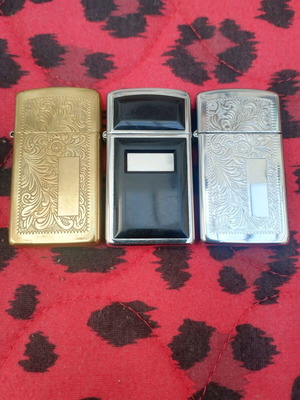Zippo Slim μεταχειρισμένο, πακέτο 3 τεμαχίων